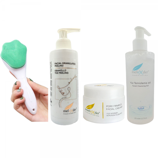 Gözenek Bakım Seti+Cilt Temizleme Peeling Fırçası
